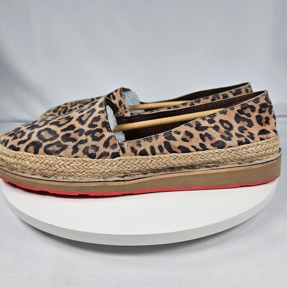 Ariat Cruiser Women's Leopard Print Slip On Espadrille Flats Shoes Size 10B - Picture 4 of 8